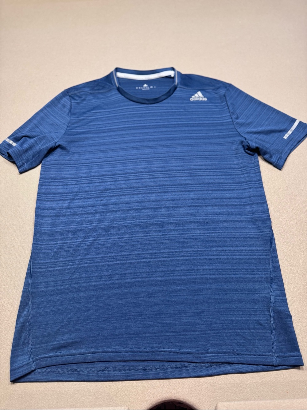 adidas Running Blue Short-Sleeve Performance Tee